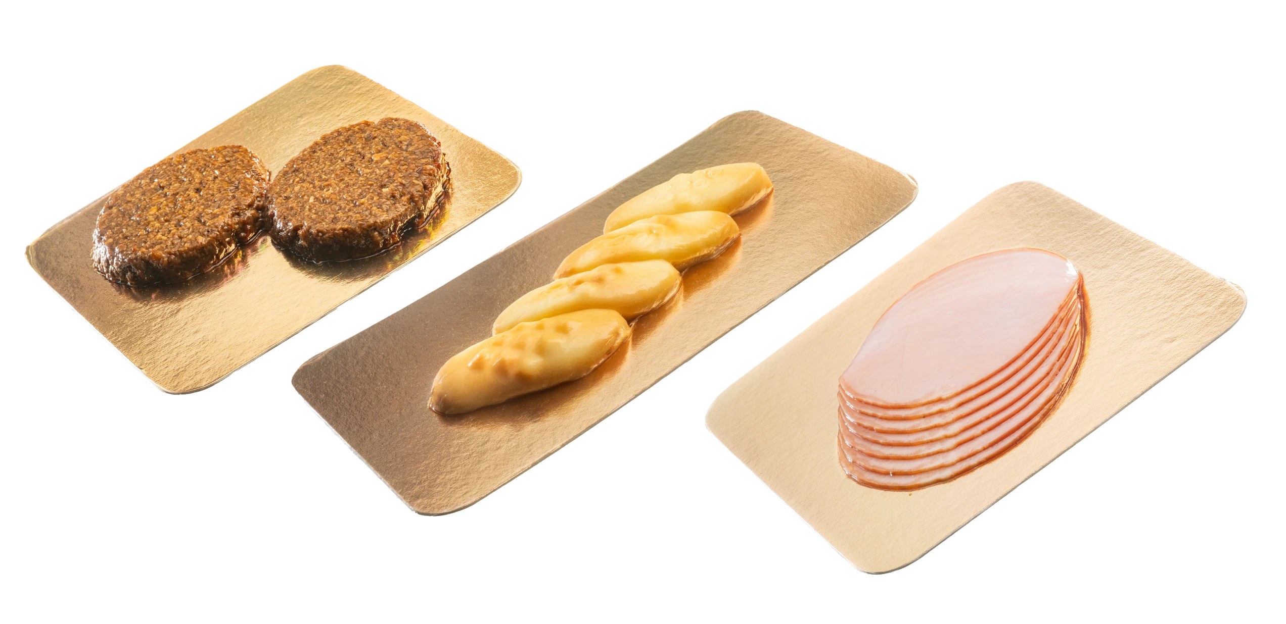 Tekturowe podkładki barierowe SKiN laminowane folią PET złoto-srebro