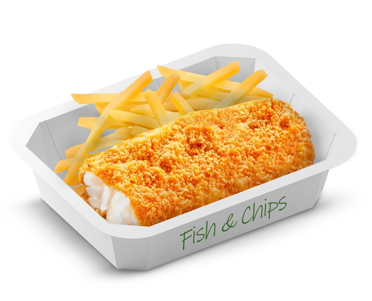 Papierowa tacka barierowa z fish and chips